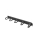 Akcesorium do szafy RACK Lanberg Organizer kabli Typ B 19" 1U szczotkowy (czarny)